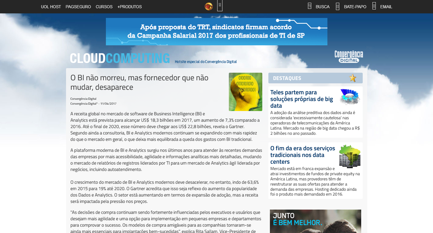 Crescimento do Business Intelligence deve desacelerar, afirma Gartner