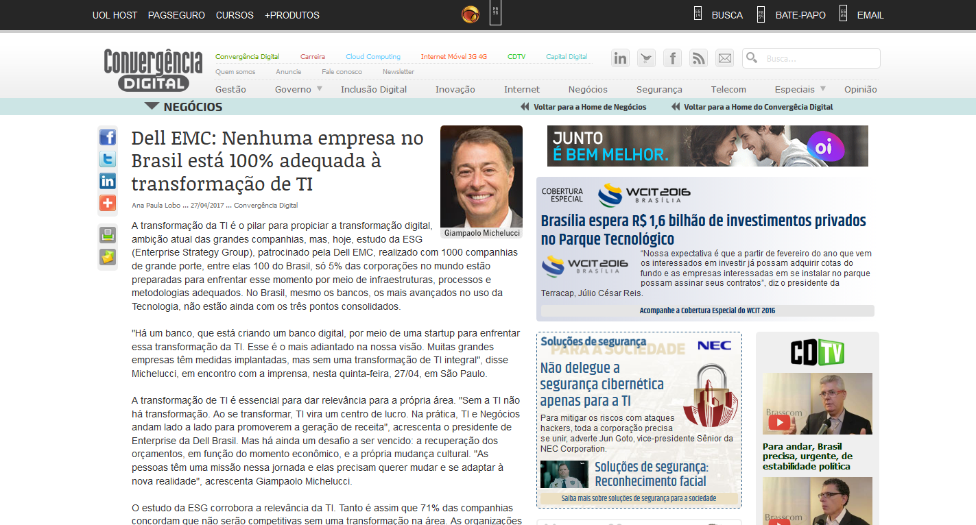 Transformação da TI Transformação da TI