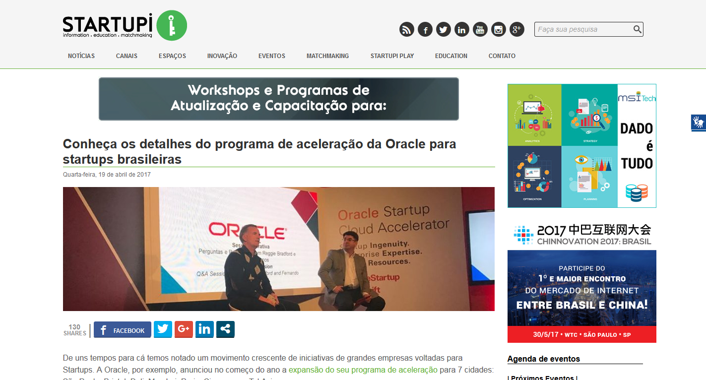 Oracle Startup Cloud Accelerator Oracle Startup Cloud Accelerator