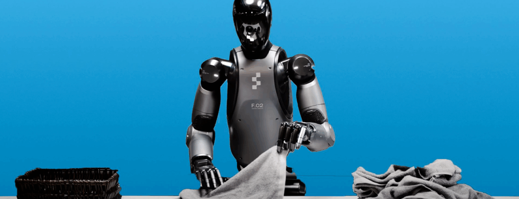 robo dobrando roupas