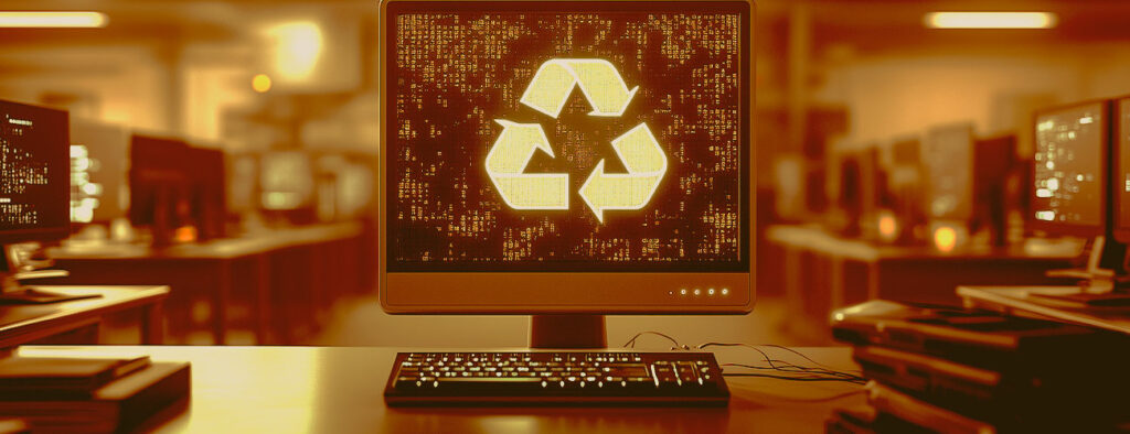 o resíduo eletrônico da sua empresa não desaparece quando você o esquece