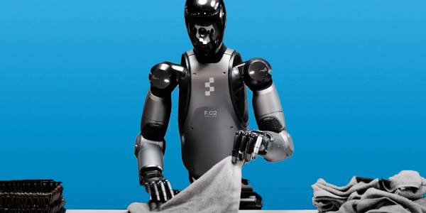 robo dobrando roupas